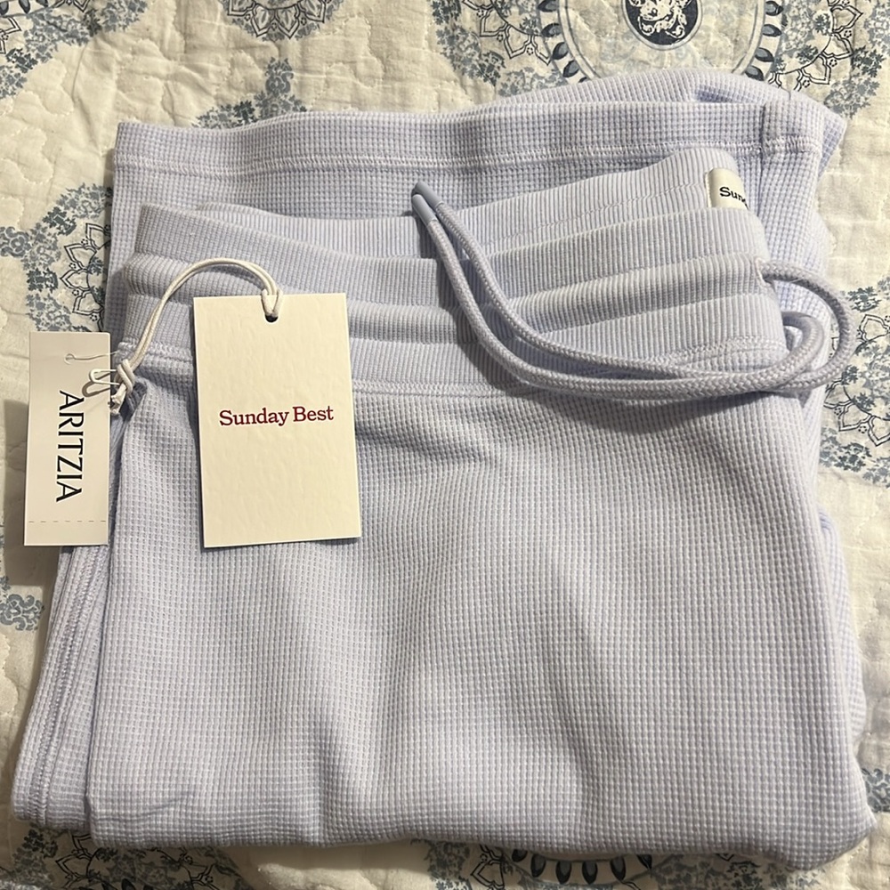 ARITZIA Baby Waffle Drawstring Lounge Pants XL - Picture 7 of 7